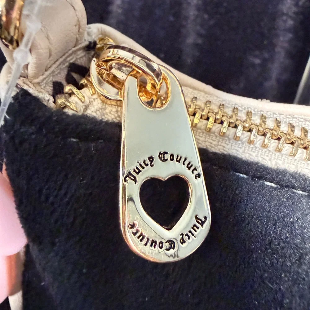 NWT 👑 🤍🖤Juicy Couture Royal Crown Mini Bag | Black Velour Rhinestone Y2K Purse - Picture 5 of 9